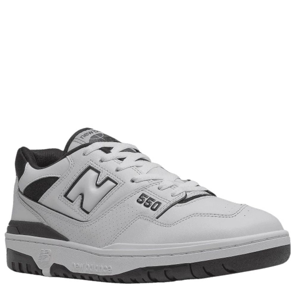 New Balance 550 in White with Black | Getoutside Shoes