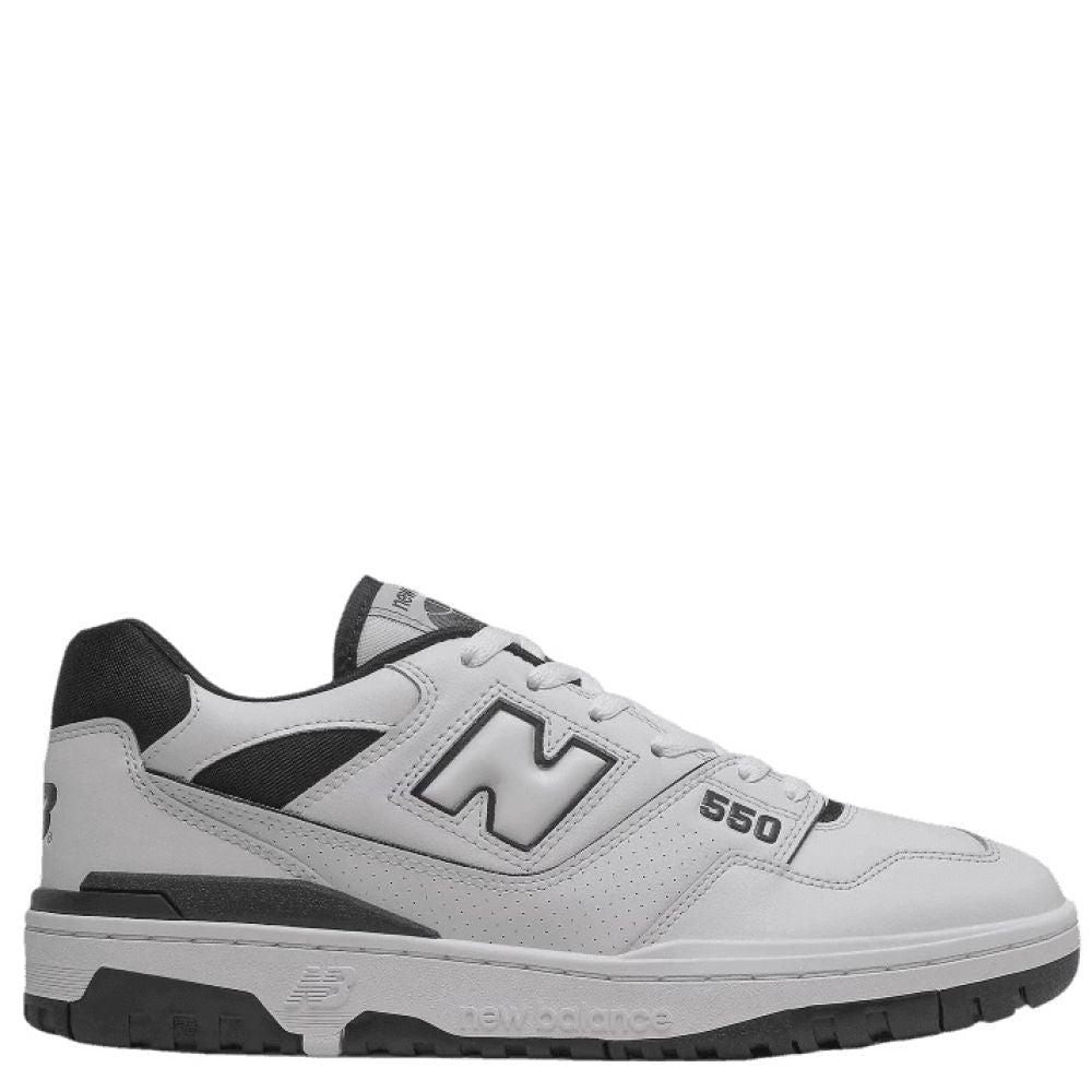 New Balance 550 in White with Black | Getoutside Shoes