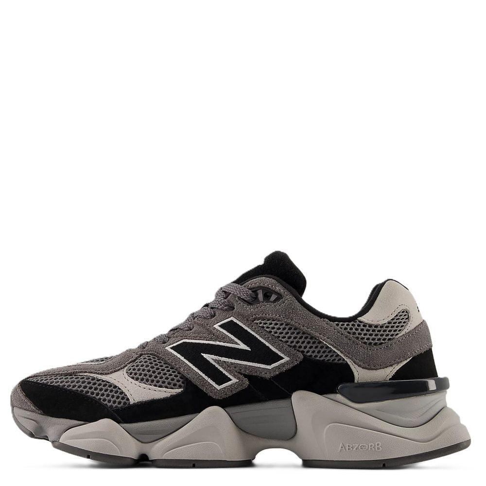 New Balance 9060 in Black with Castlerock - Getoutside Shoes