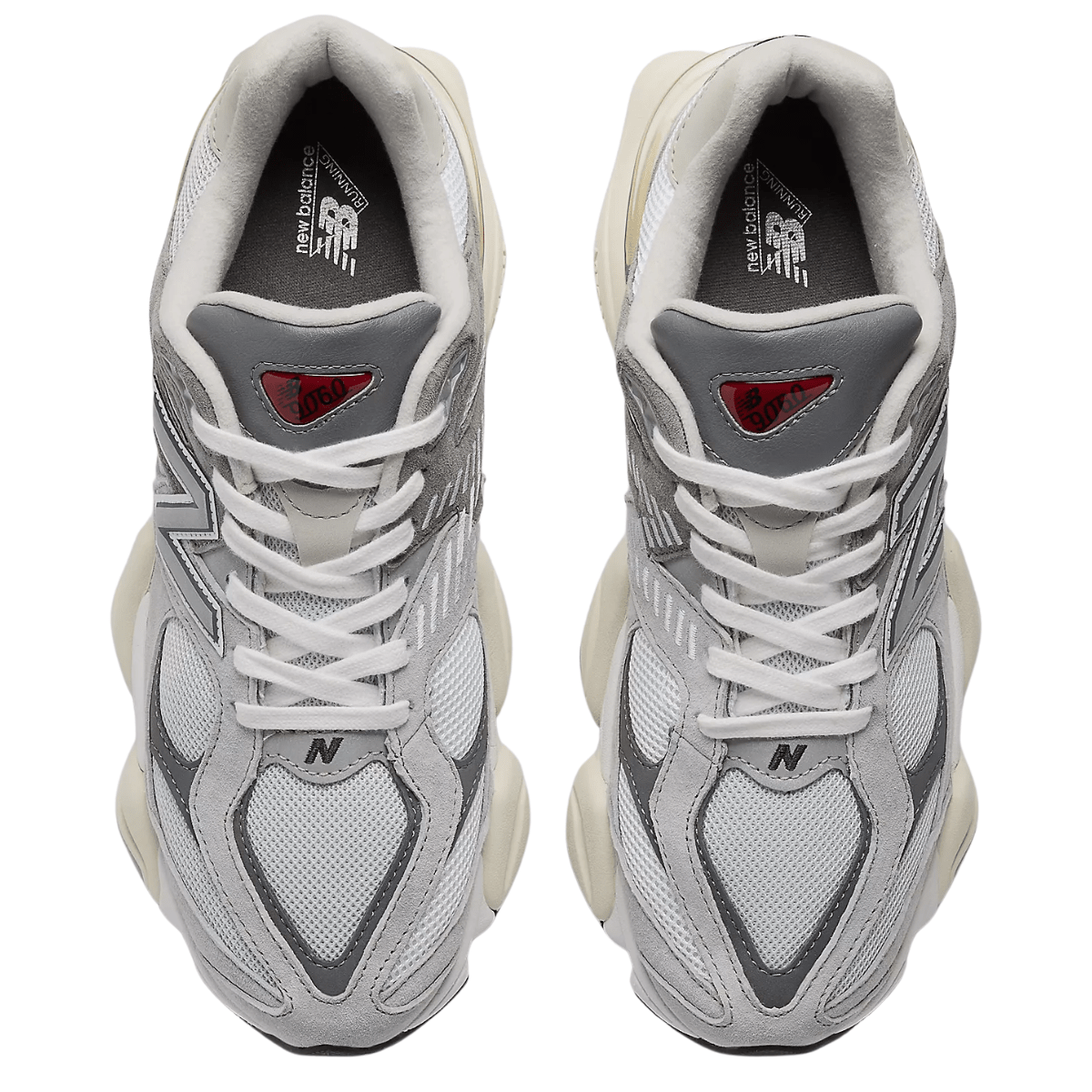 New Balance 9060 in Rain Cloud with Castlerock and White - Getoutside Shoes
