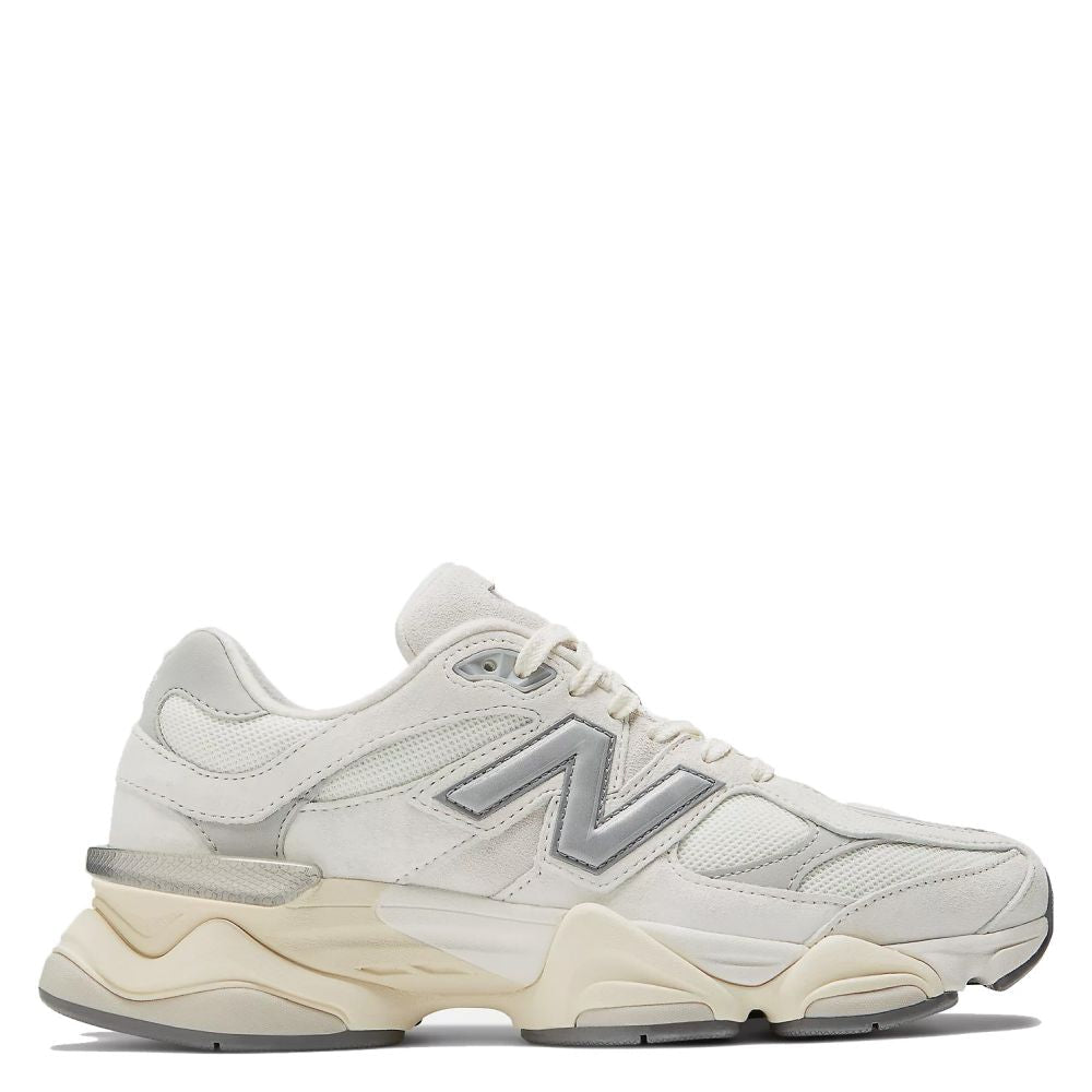 New Balance 9060 in Sea Salt with Concrete and Silver Metallic - Getoutside Shoes