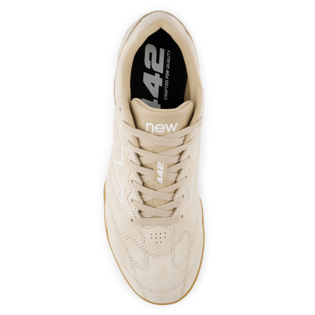 New Balance Men's 442 Elite IN LS V3 in Beige with White - Getoutside Shoes