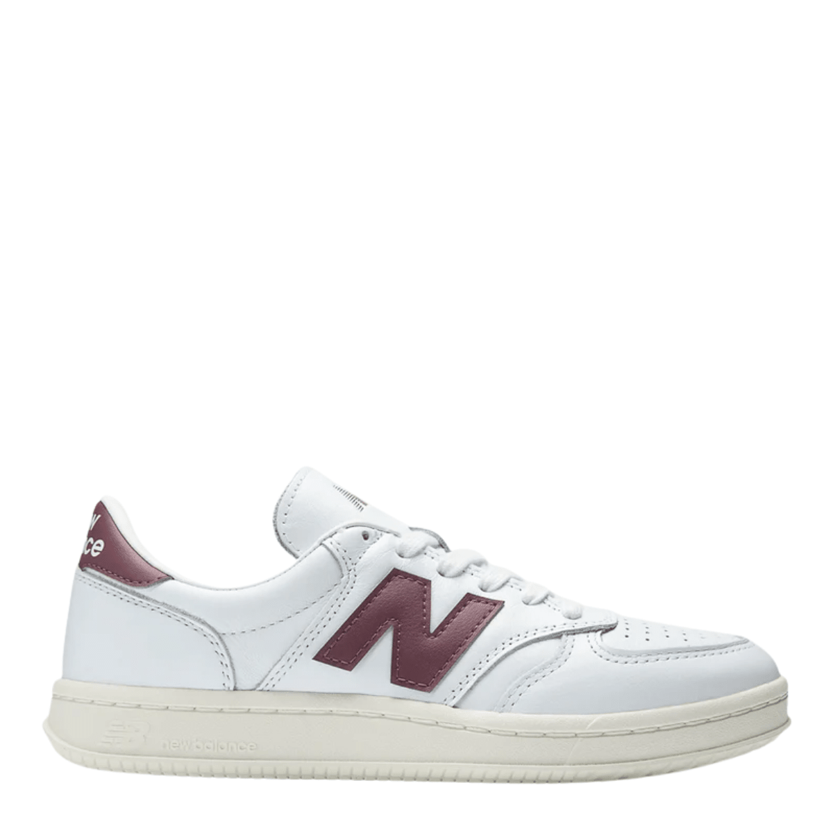 New Balance Men's T500 in White with Cherry Leather - Getoutside Shoes