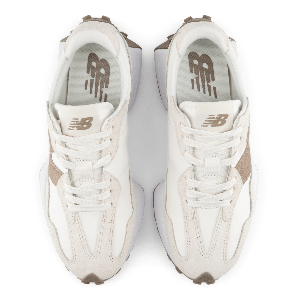 New Balance 327 Women in Linen with Sea Salt and Mushroom - Getoutside Shoes