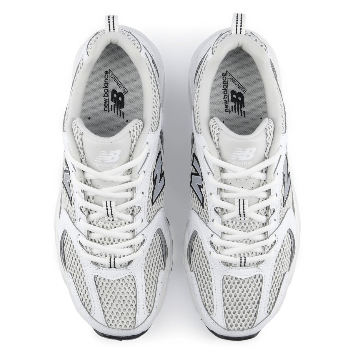 New Balance 530 Women in White with Silver - Getoutside Shoes