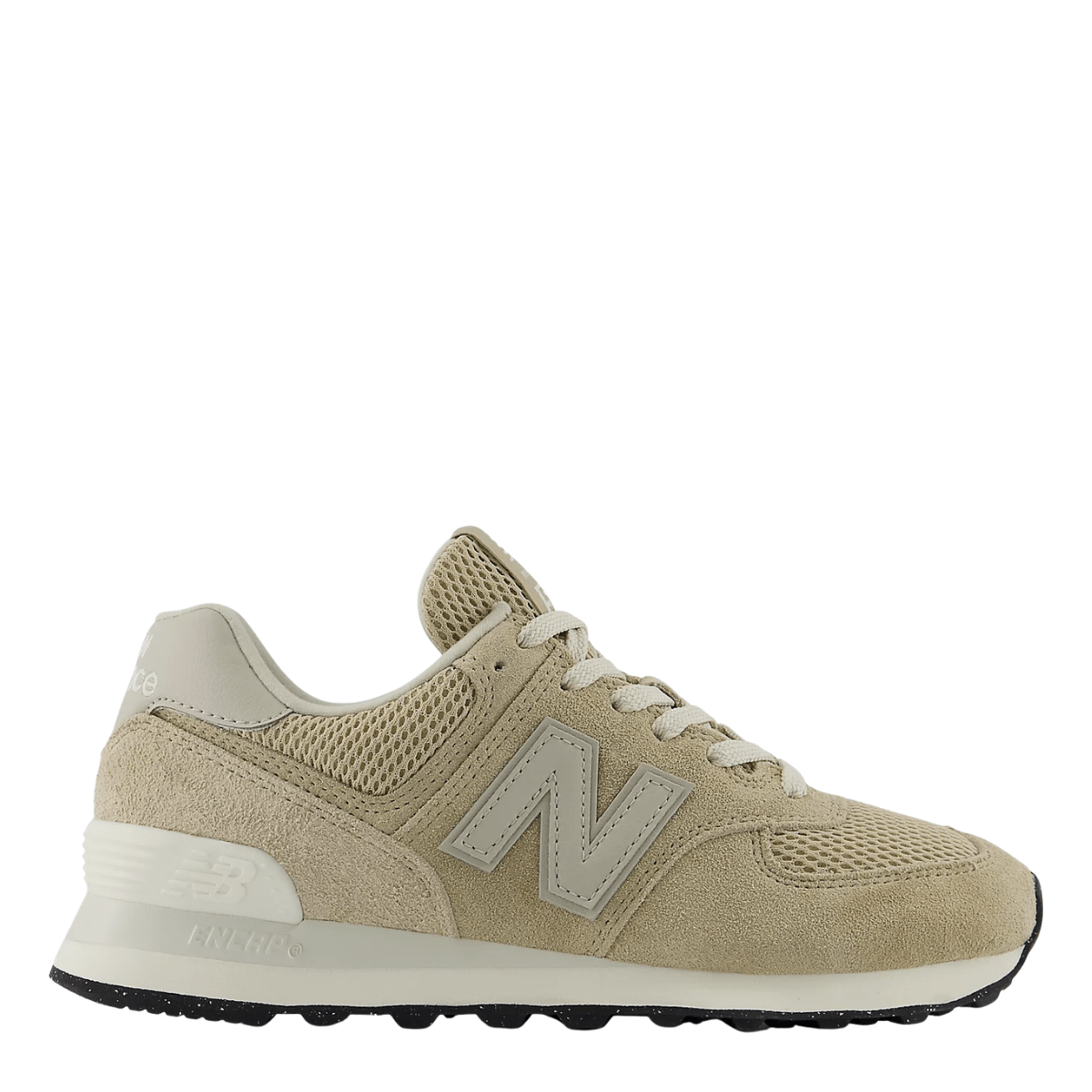New Balance Women's 574 in Beige with NB White - Getoutside Shoes