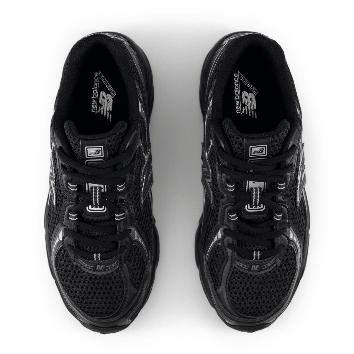 New Balance Youth 740 in Black with Silver Metallic - Getoutside Shoes