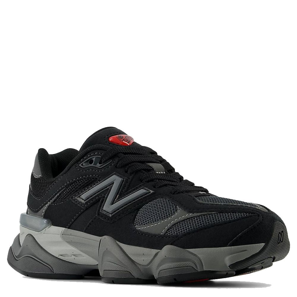 New Balance 9060 Youth in Black with Castlerock | Getoutside Shoes