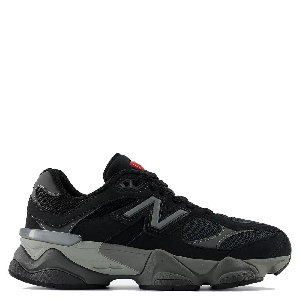 New Balance 9060 Youth in Black with Castlerock | Getoutside Shoes