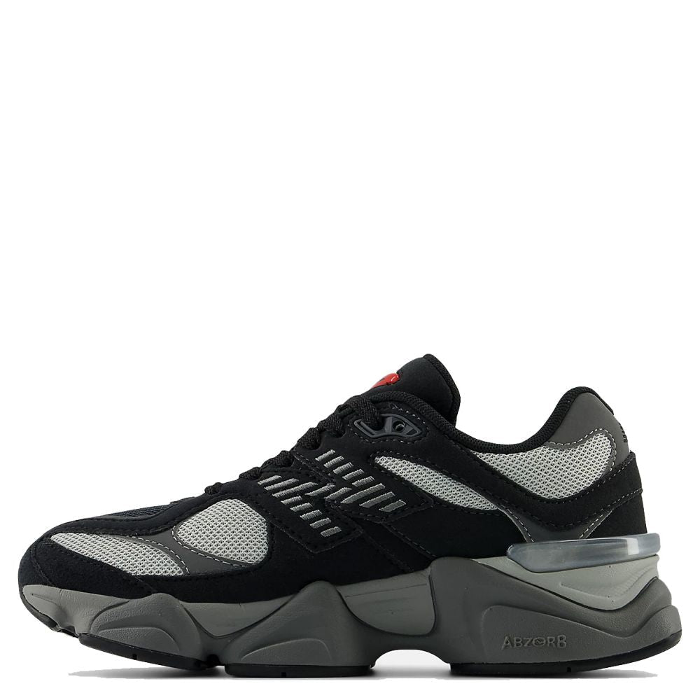 New Balance 9060 Youth in Black with Castlerock | Getoutside Shoes