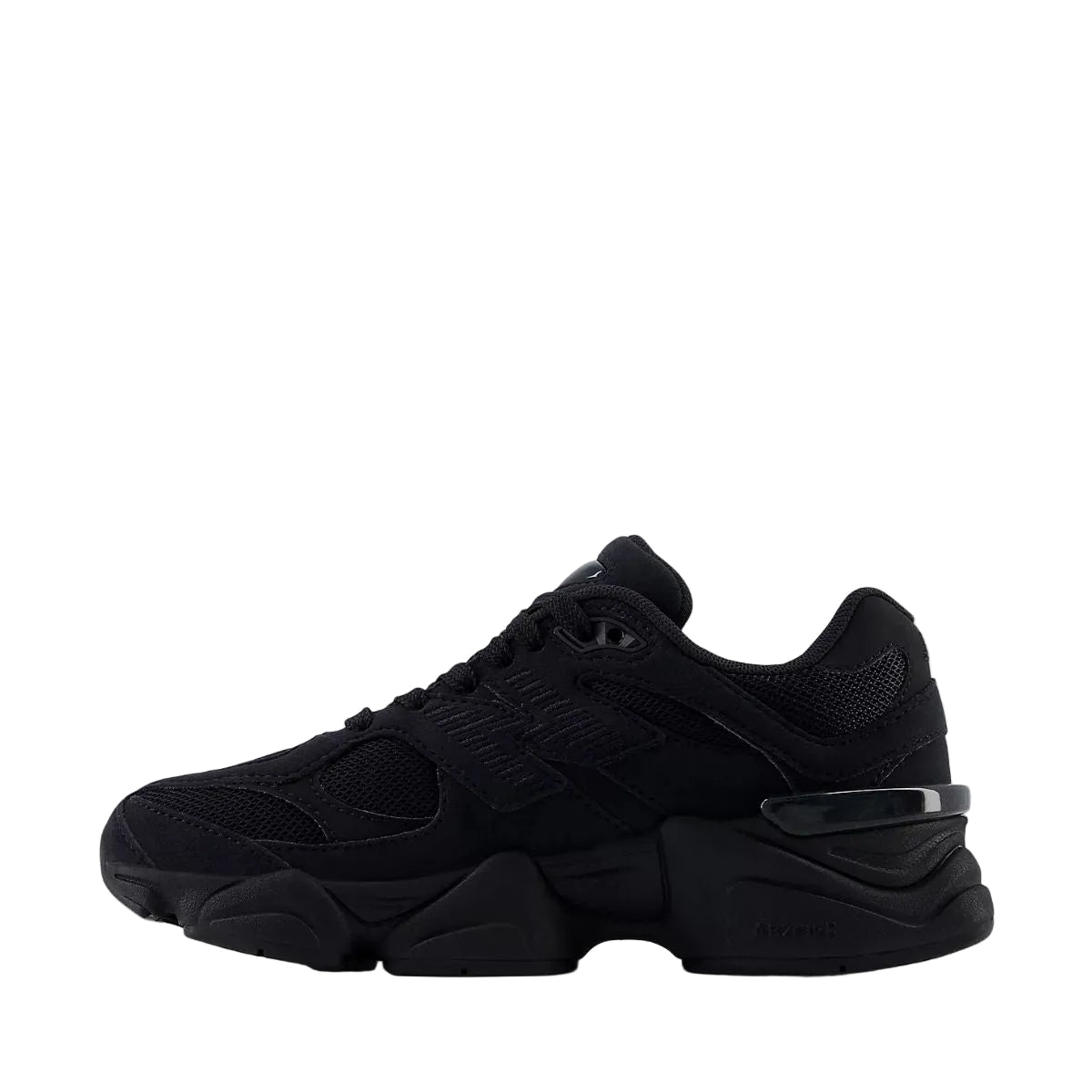 New Balance 9060 Youth in Black with Phantom - Getoutside Shoes
