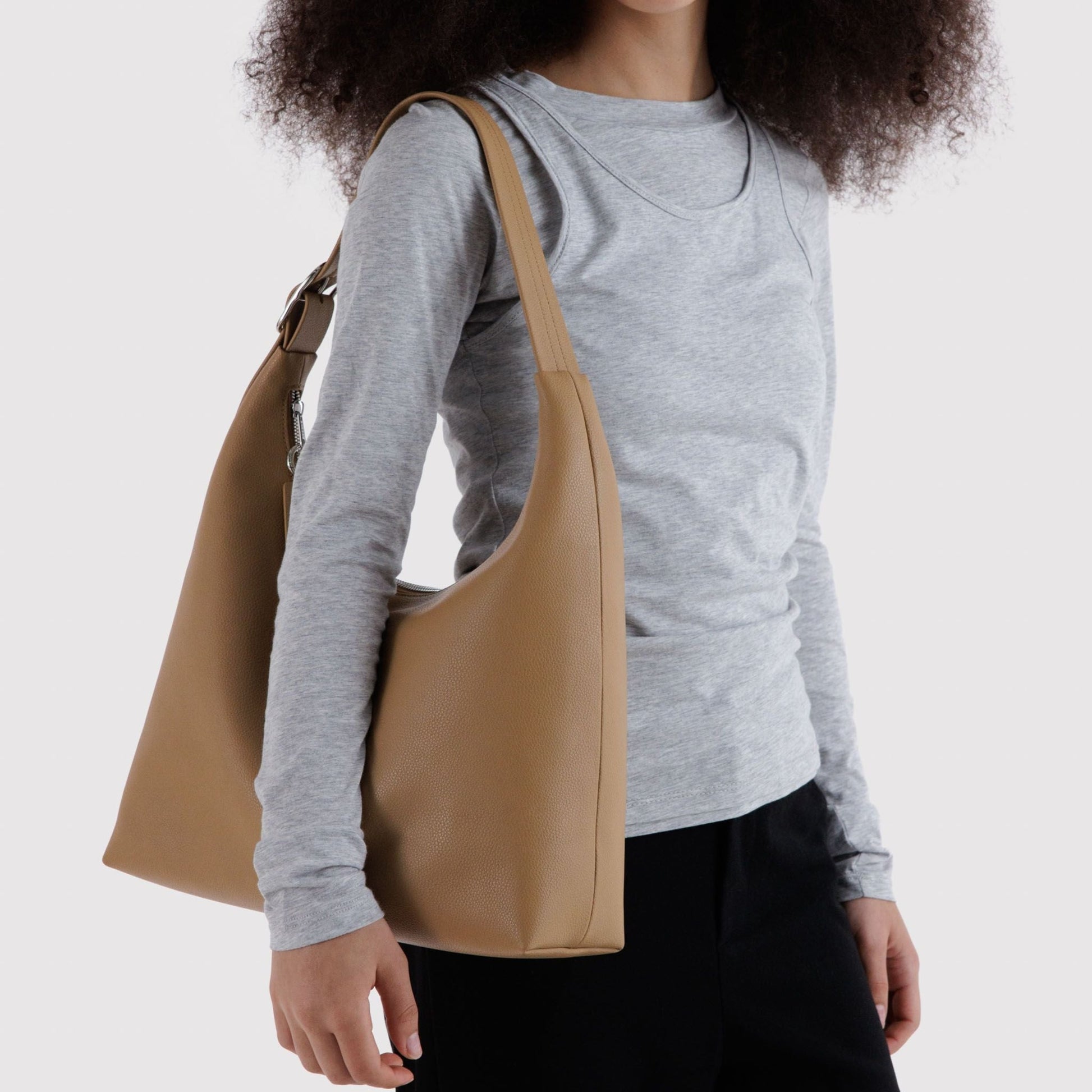 Baggu Recycled Leather Shoulder Bag