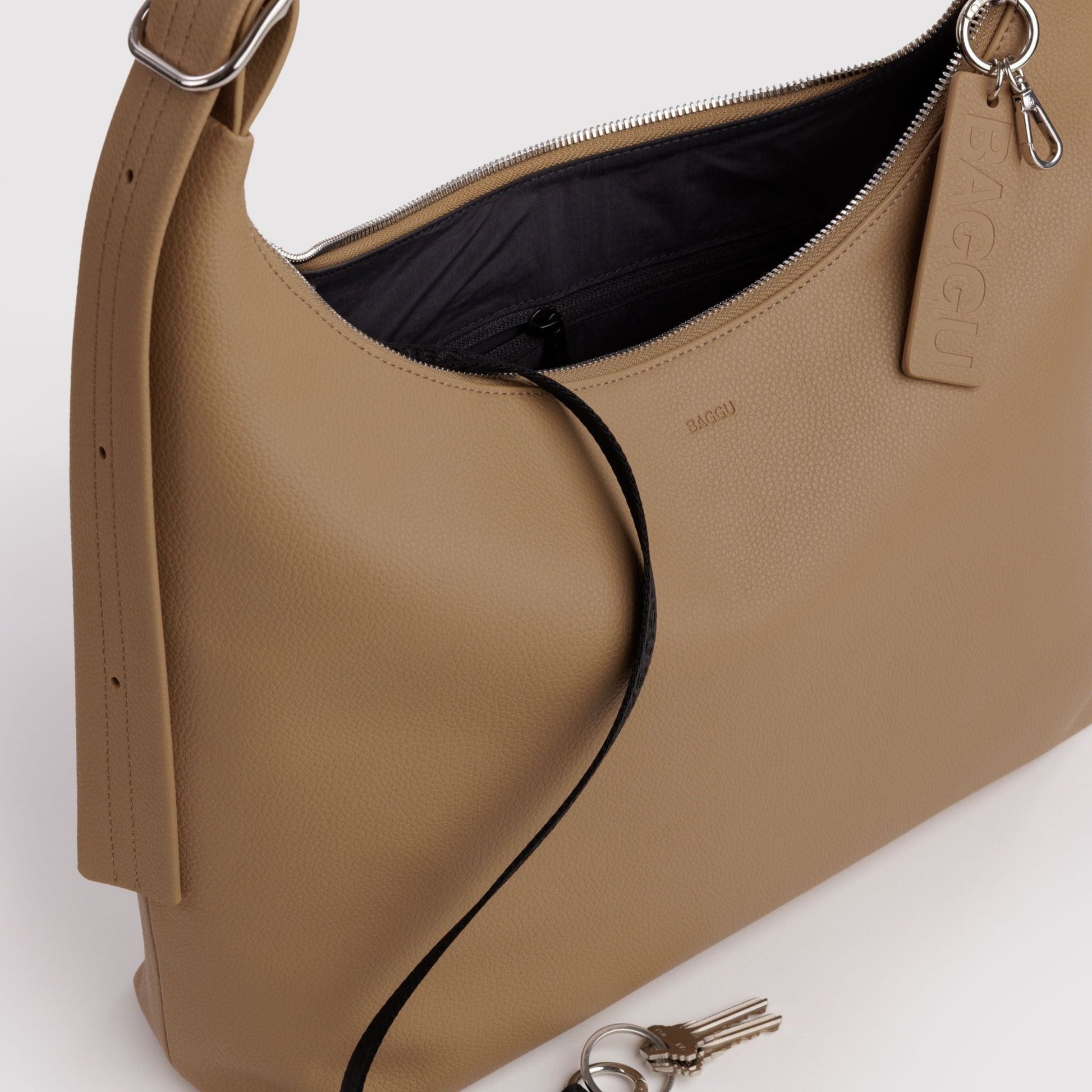 Baggu Recycled Leather Shoulder Bag