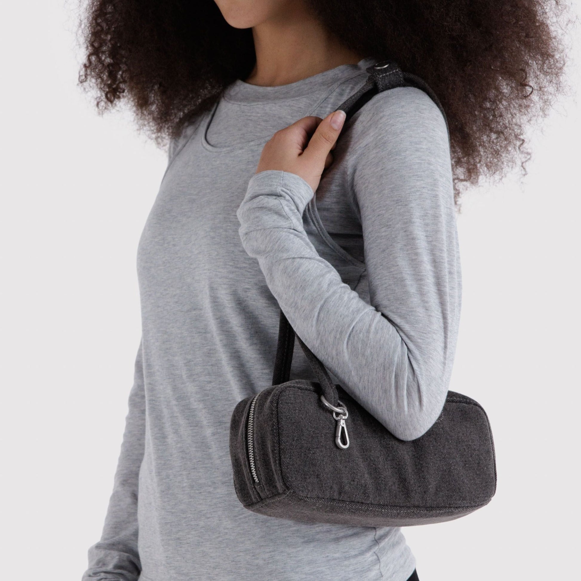 Baggu Small Denim Bowler Bag