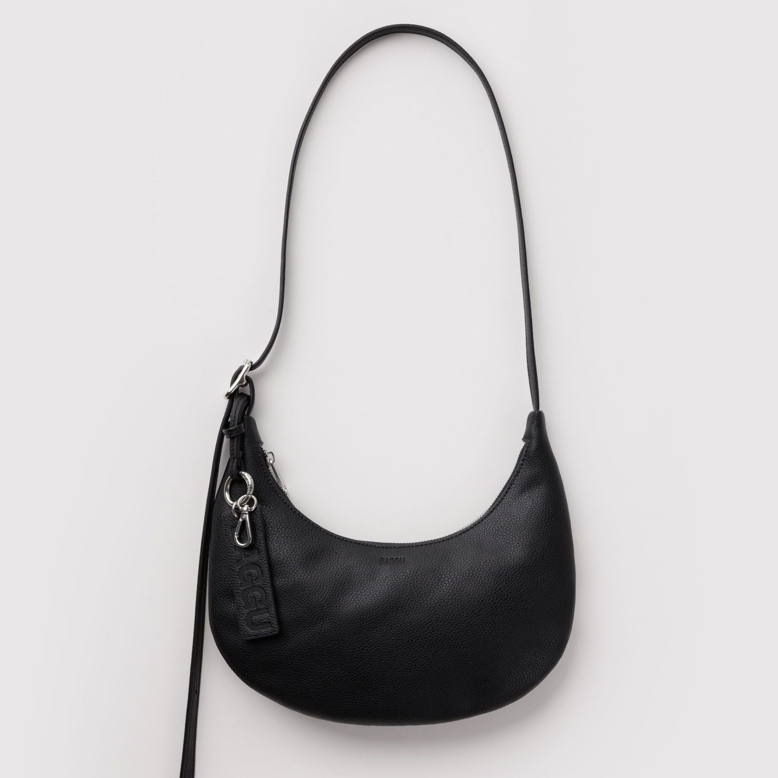 Baggu Small Recycled Leather Flat Crescent