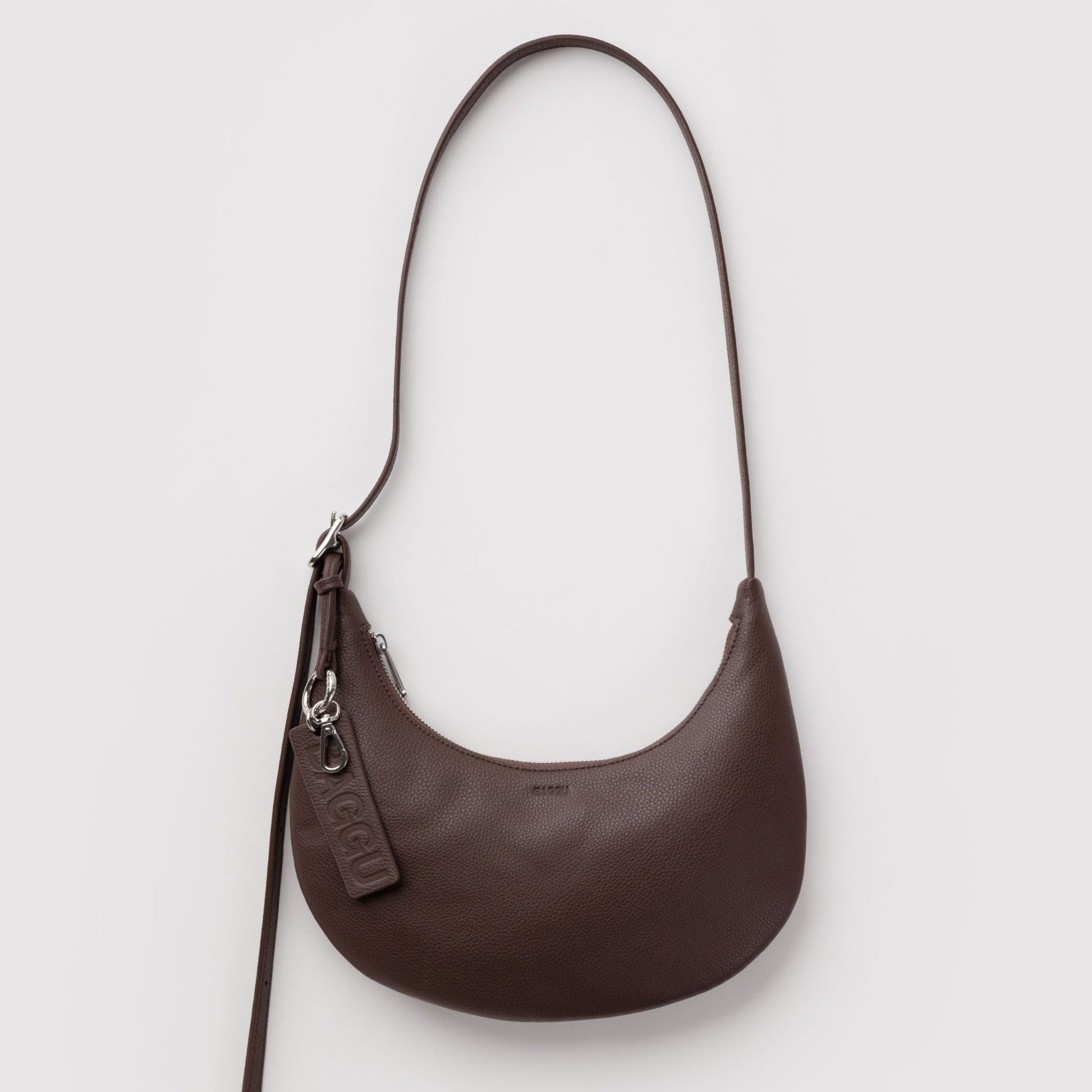Baggu Small Recycled Leather Flat Crescent