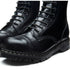 Solovair 10 Eye Steel Toe Capped Derby Boot in Black Hi-Shine - Getoutside Shoes