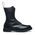 Solovair 11 Eye Astronaut Boot in Black Greasy Grain - Getoutside Shoes