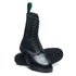 Solovair 11 Eye Astronaut Boot in Black Greasy Grain - Getoutside Shoes