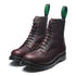 Solovair 8 Eye Derby Boot in Burgundy Gaucho Grain - Getoutside Shoes