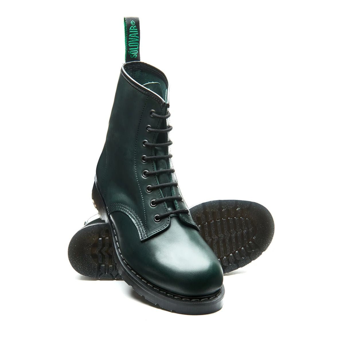 Solovair 8 Eye Derby Boot in Green Gaucho - Getoutside Shoes