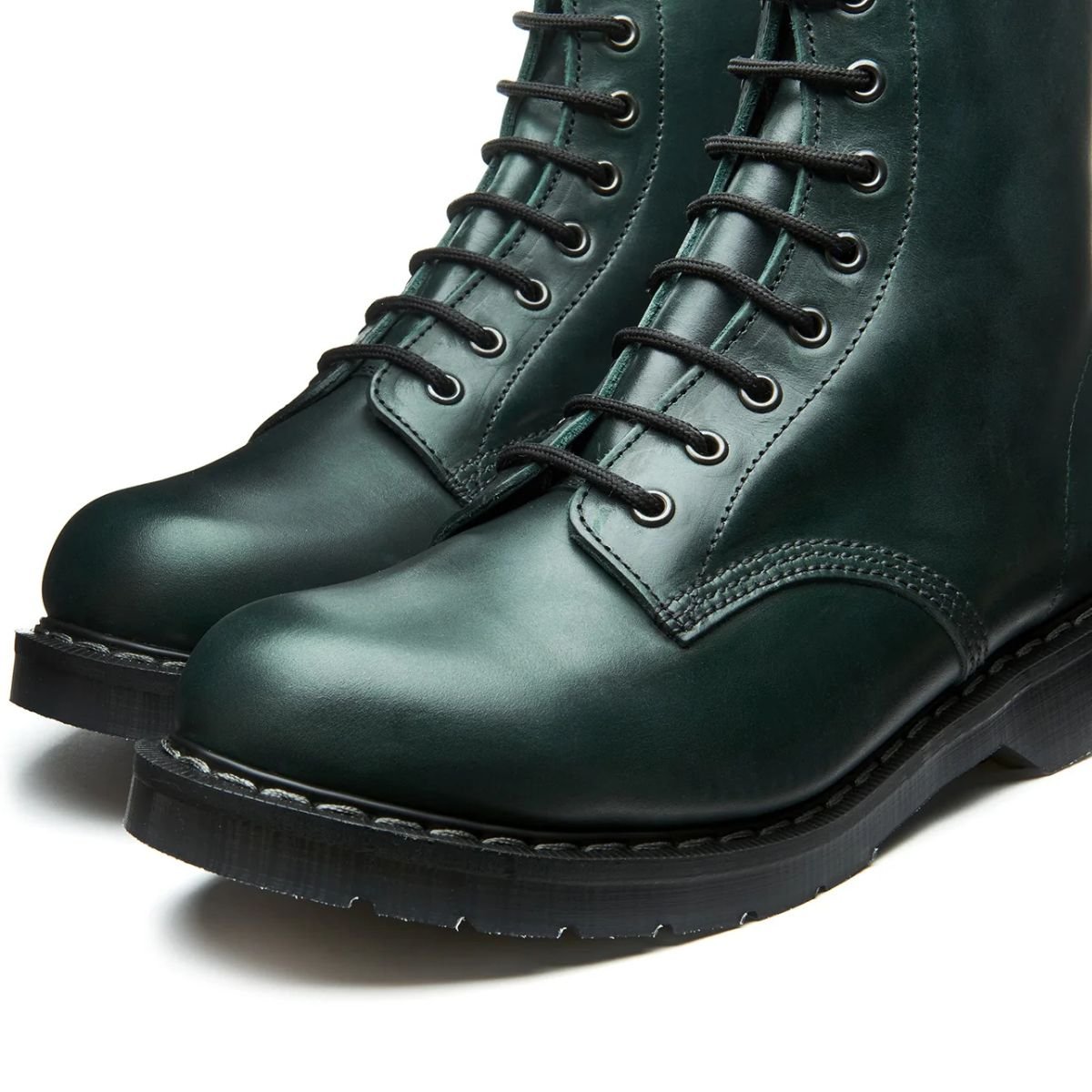 Solovair 8 Eye Derby Boot in Green Gaucho - Getoutside Shoes