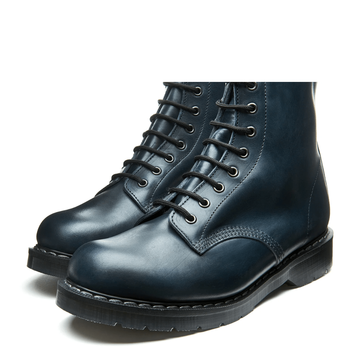 Solovair 8 Eye Derby Boot in Navy Gaucho - Getoutside Shoes
