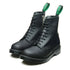 Solovair 8 Eye Zip Derby Boot in Black Greasy - Getoutside Shoes