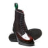 Solovair 8 Eye Zip Derby Boot in Burgundy Rub - Off - Getoutside Shoes