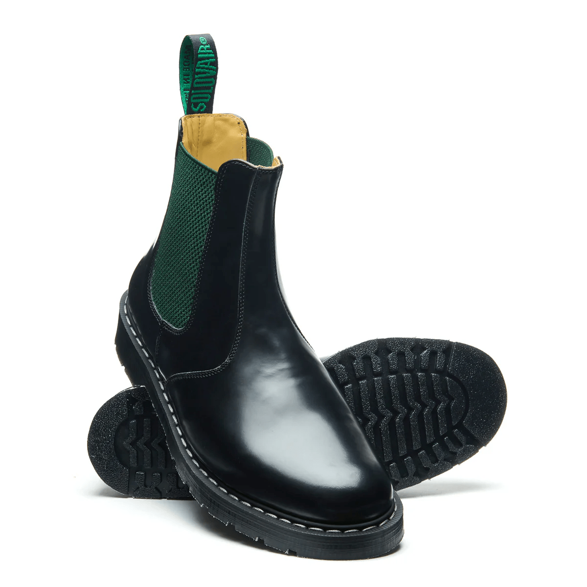 Solovair Dealer Boot in Green & Black - Getoutside Shoes