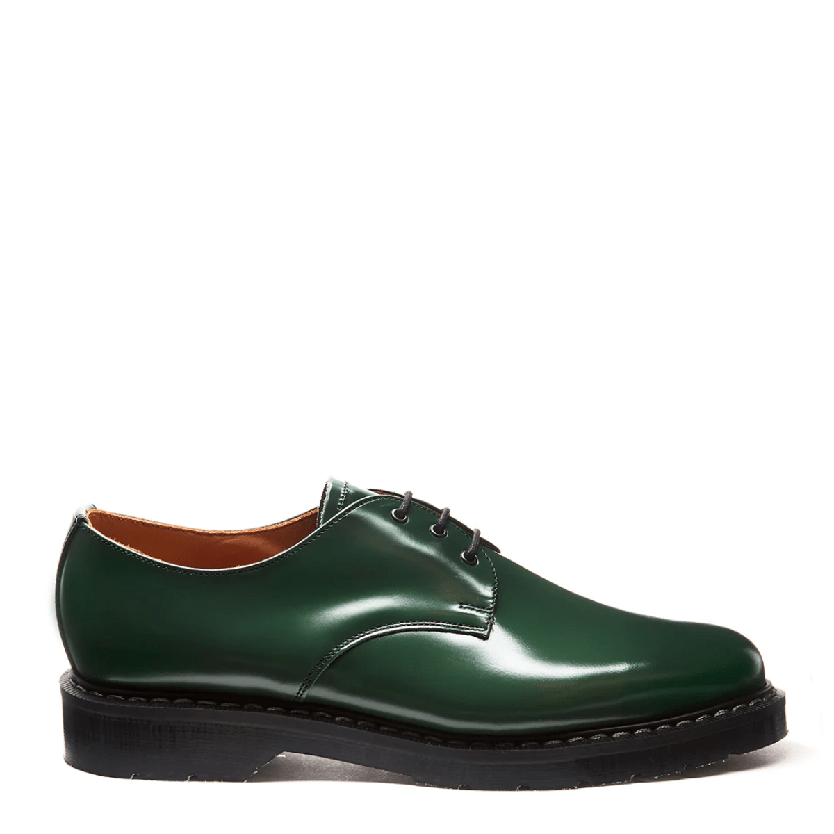 Solovair Gibson Shoe in Green Hi-Shine - Getoutside Shoes