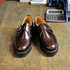 Solovair Single Buckle Monk Shoe in Burgundy Rub-Off - Getoutside Shoes
