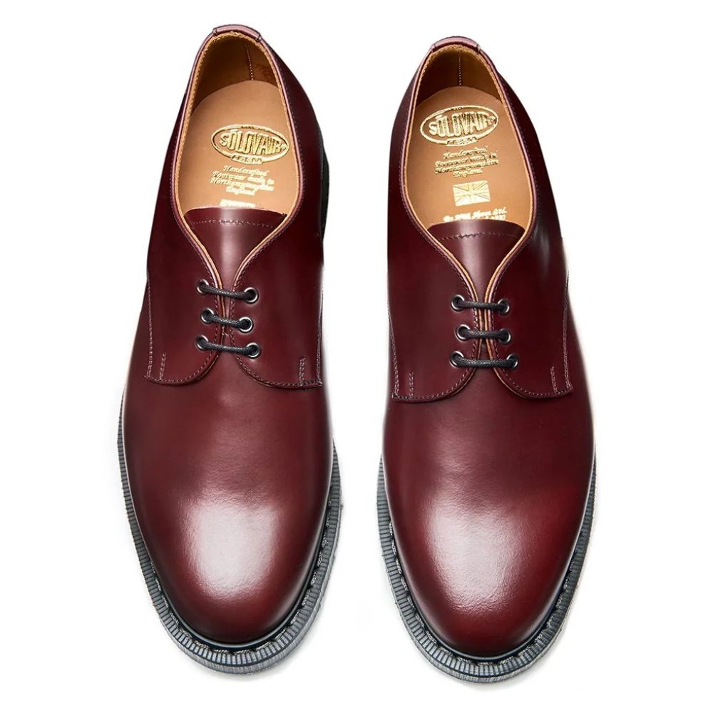 Solovair Gibson Shoe in Oxblood Hi-Shine