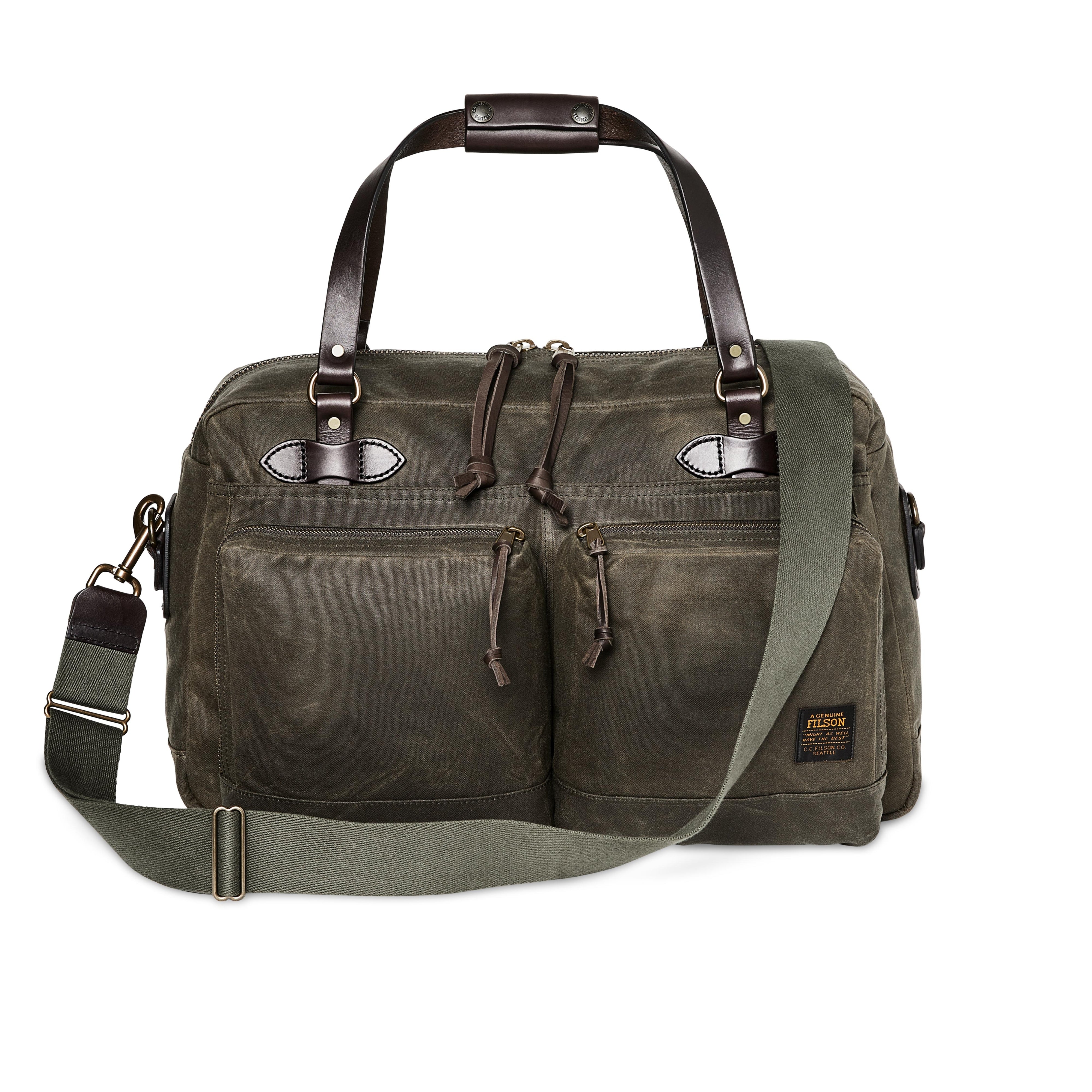 Filson 48 Hour Tin Cloth Duffle Bag in Ottergreen – Te Koop