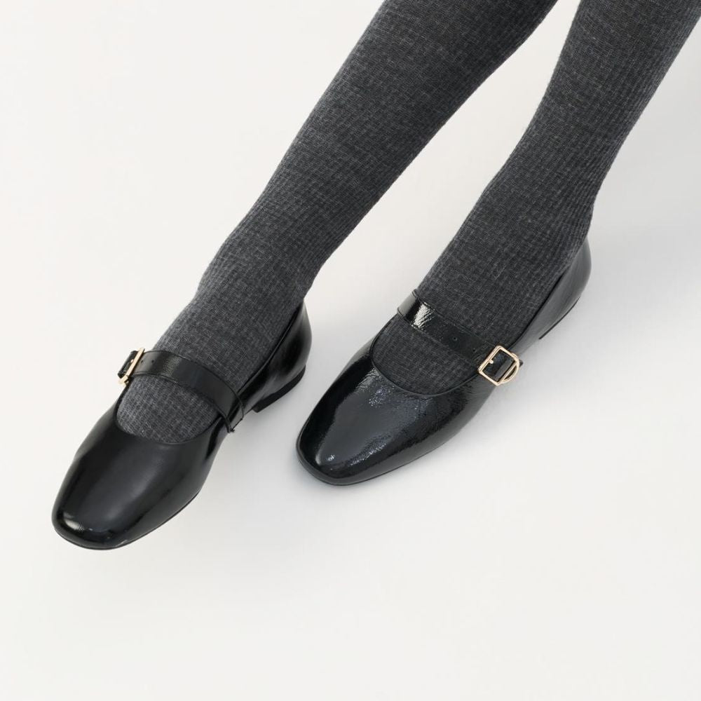 Vagabond Women's Jolin Ballet Flats in Black Patent Leather