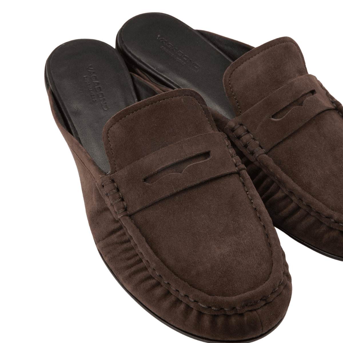 Vagabond Women's Aleya Mules in Brown Suede - Getoutside Shoes