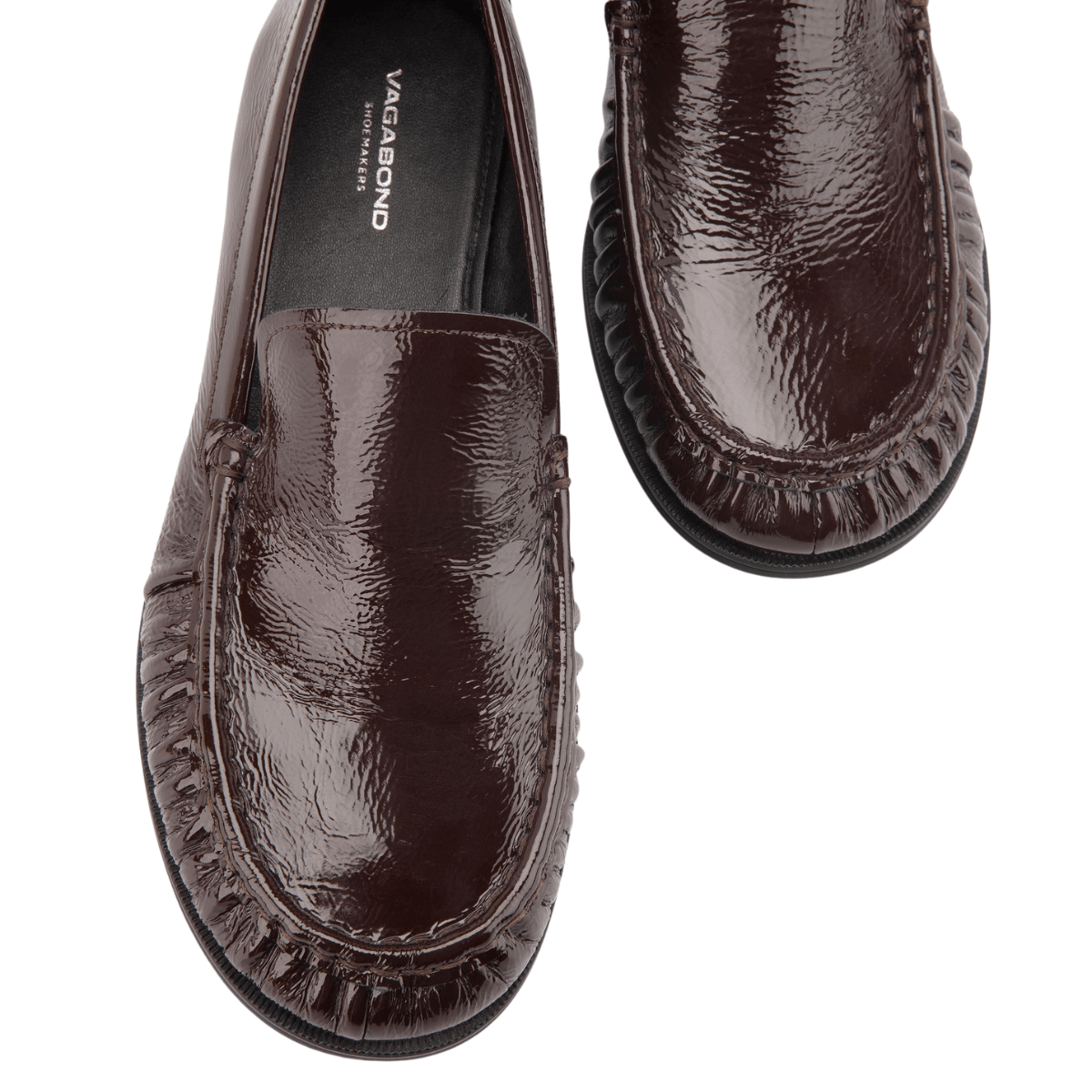 Vagabond Women's Brandi Loafers in Dark Brown Patent Leather - Getoutside Shoes