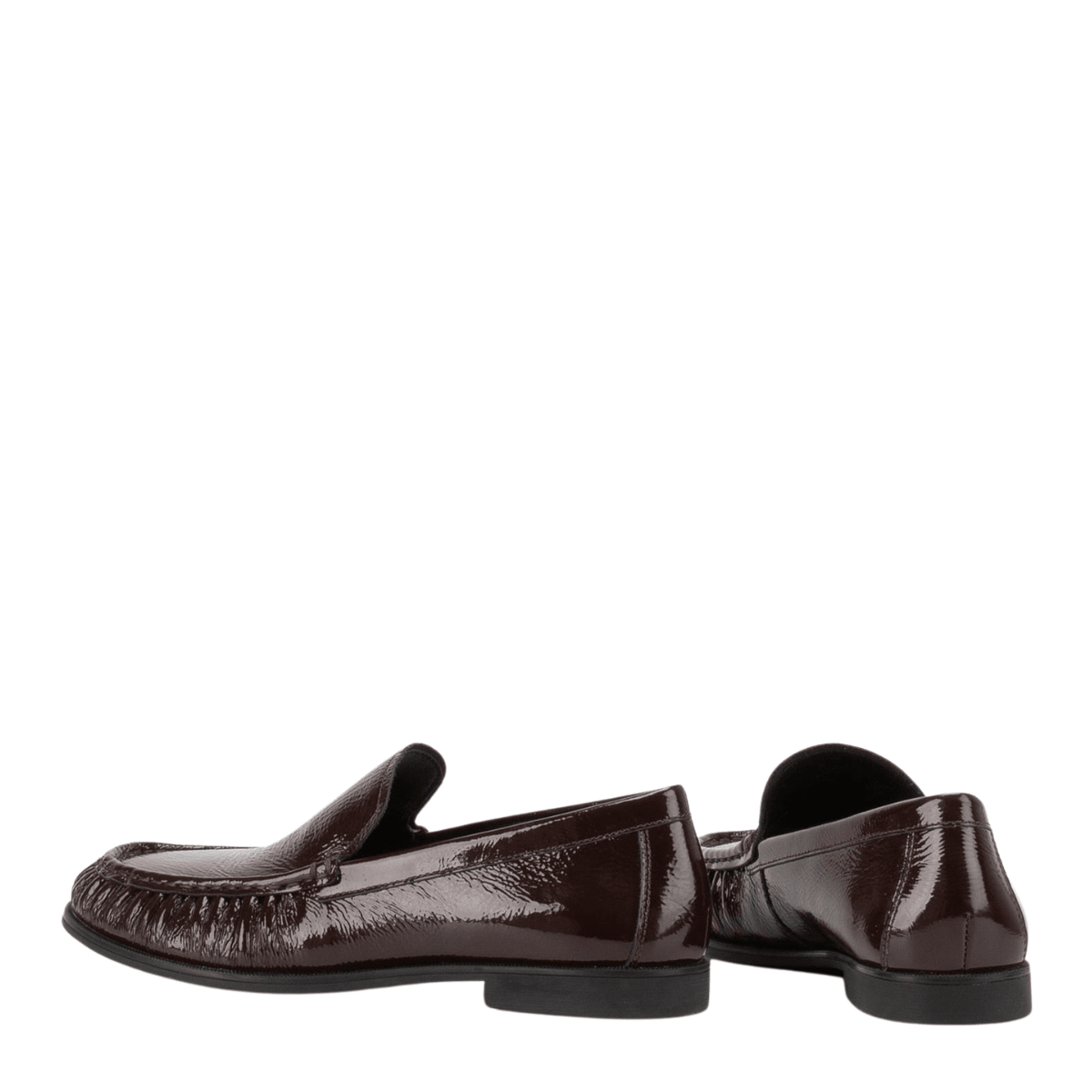 Vagabond Women's Brandi Loafers in Dark Brown Patent Leather - Getoutside Shoes