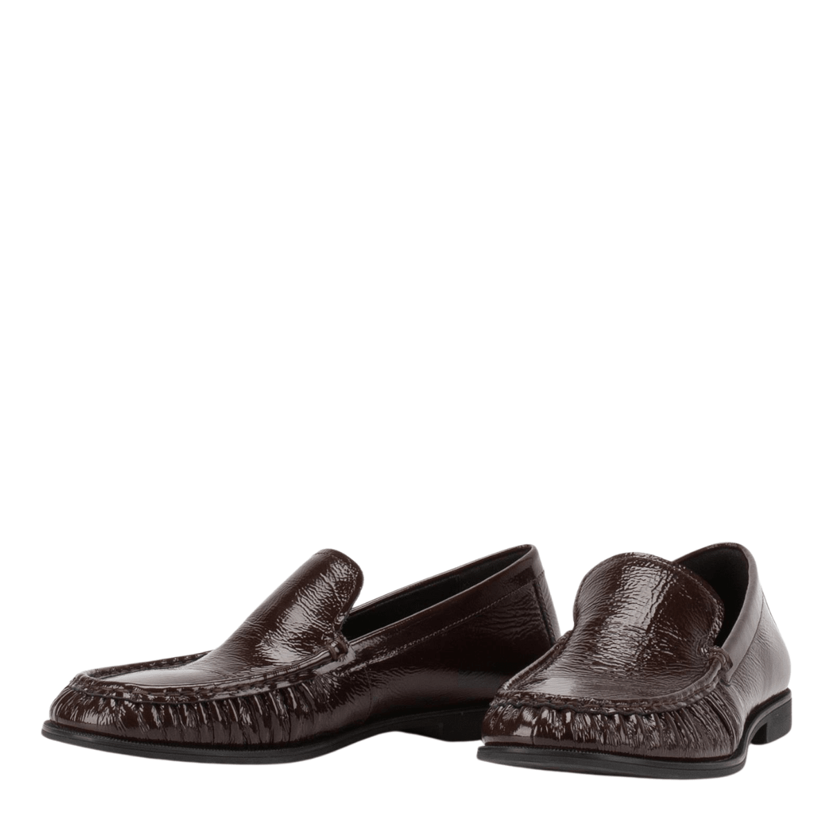 Vagabond Women's Brandi Loafers in Dark Brown Patent Leather - Getoutside Shoes