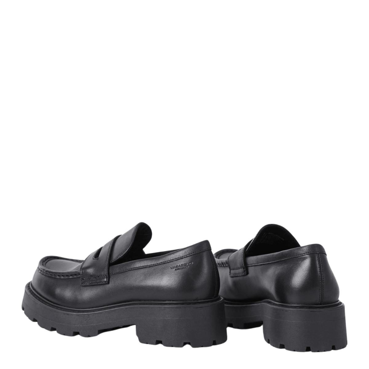 Vagabond Women's Cosmo 2.0 Loafers in Black Leather - Getoutside Shoes