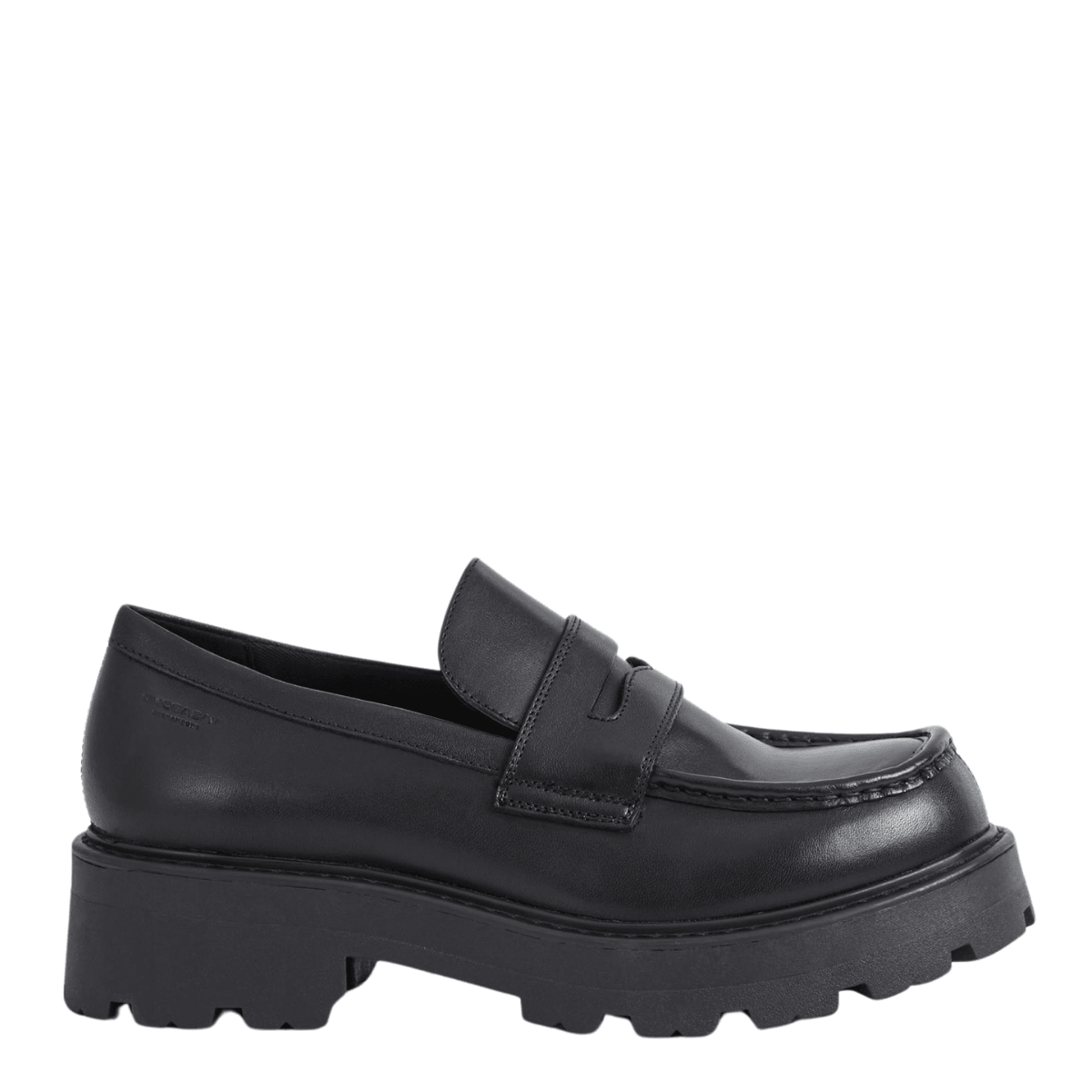 Vagabond Women's Cosmo 2.0 Loafers in Black Leather - Getoutside Shoes
