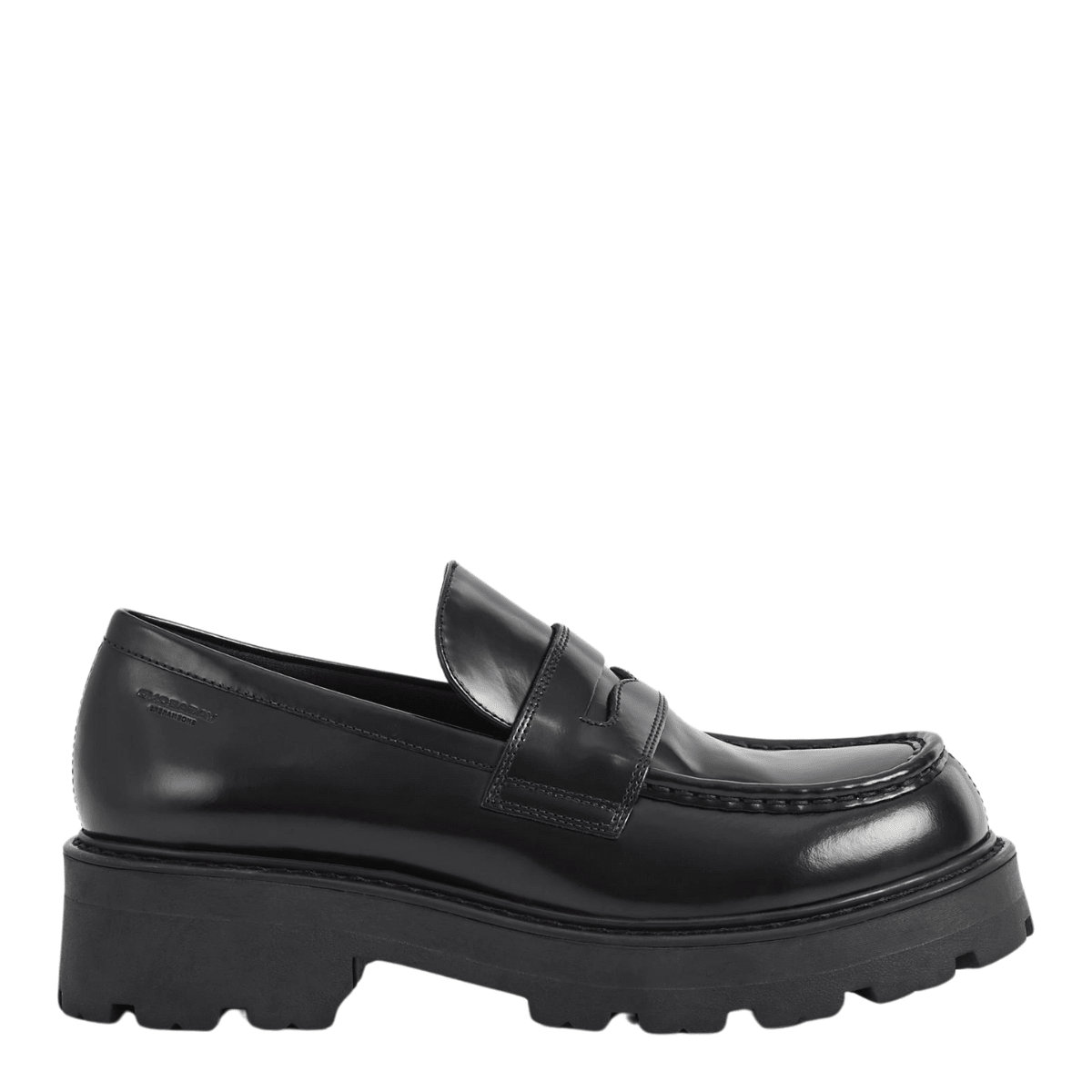 Vagabond Women's Cosmo 2.0 Loafers in Black Polished Leather - Getoutside Shoes