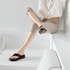 Vagabond Women's Danya Flip-Flop in Black Leather - Getoutside Shoes