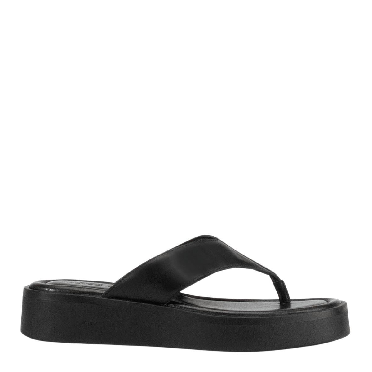 Vagabond Women's Danya Flip-Flop in Black Leather - Getoutside Shoes