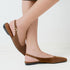 Vagabond Women's Delia Ballet Flats in Brown Suede - Getoutside Shoes