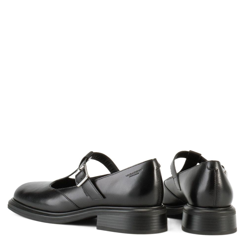 Vagabond Women's Ellis Shoes in Black Leather - Getoutside Shoes
