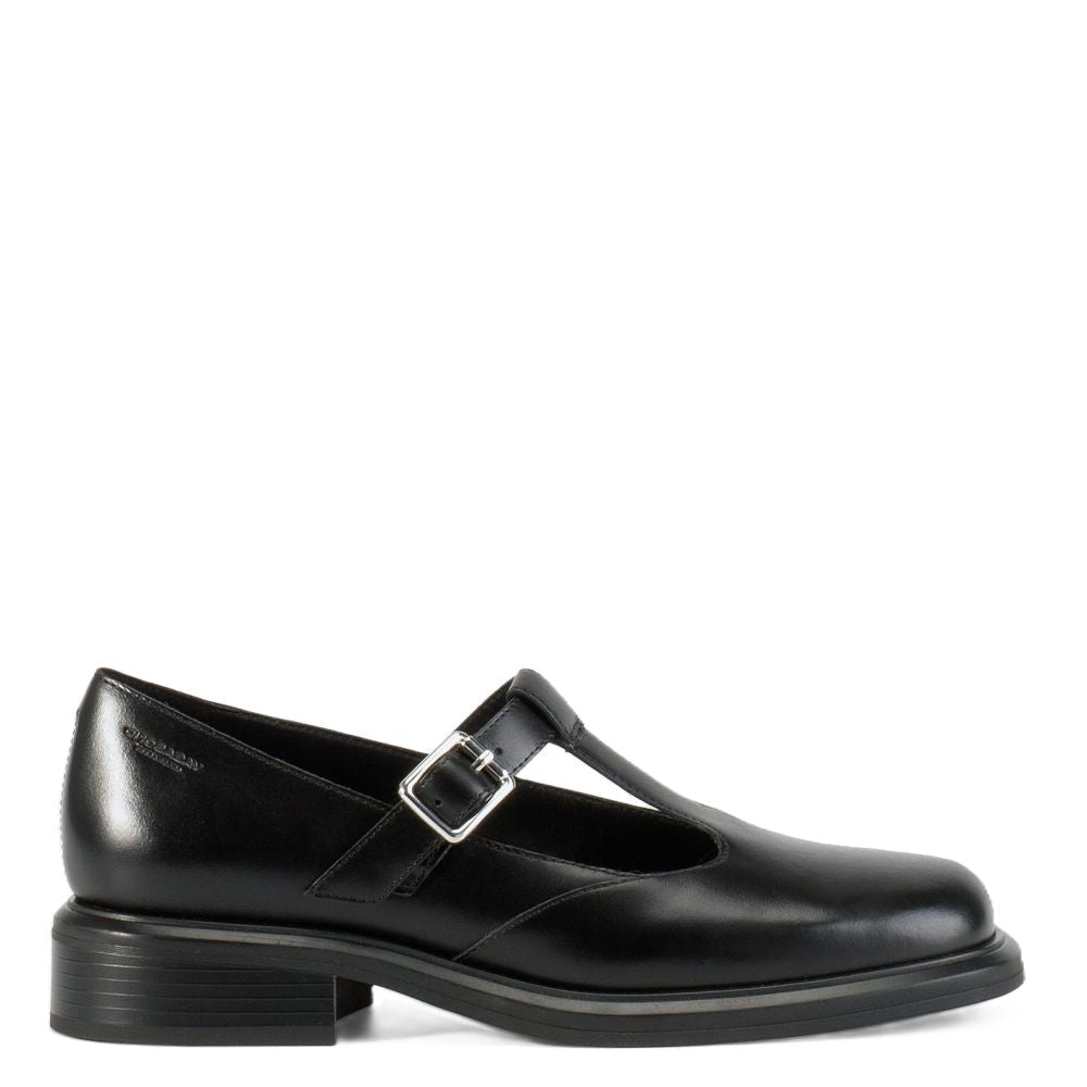 Vagabond Women's Ellis Shoes in Black Leather - Getoutside Shoes