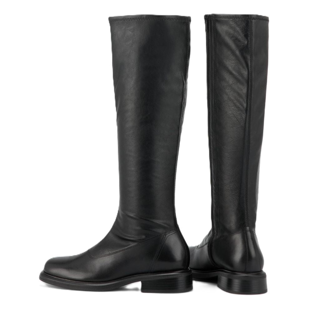 Vagabond Women's Ellis Tall Boots in Black Leather/Comb - Getoutside Shoes