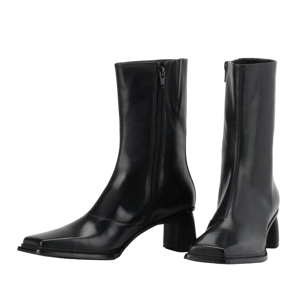 Vagabond Women's Elvina Ankle Boots in Black Leather - Getoutside Shoes