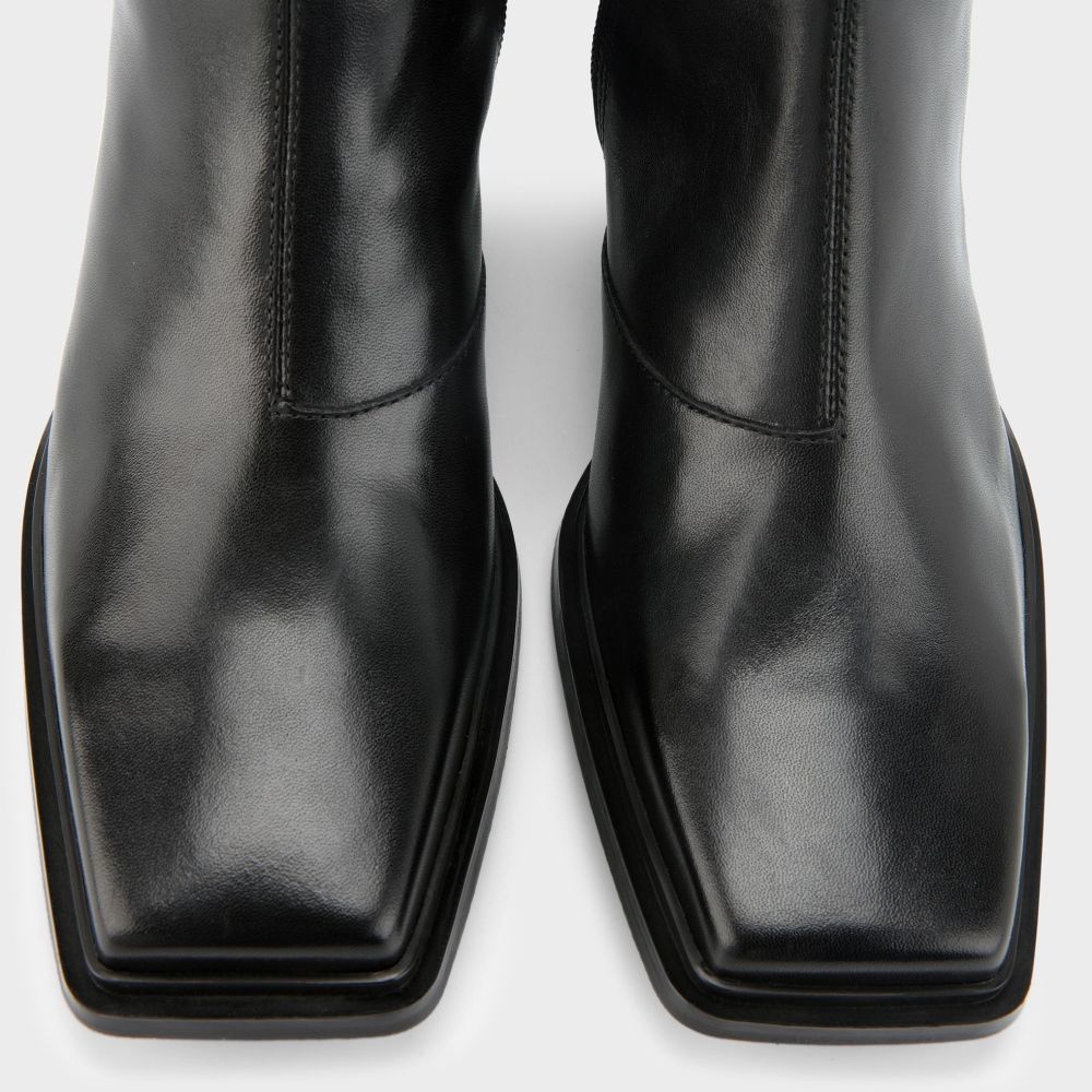 Vagabond Women's Elvina Ankle Boots in Black Leather - Getoutside Shoes